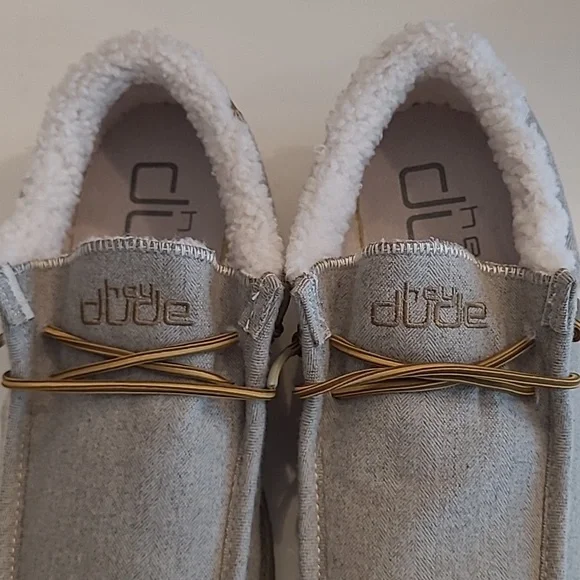 Hey Dude Wally Herringbone Canvas Loafer Chukka-Style Slide/ Slip On - Picture 5 of 17